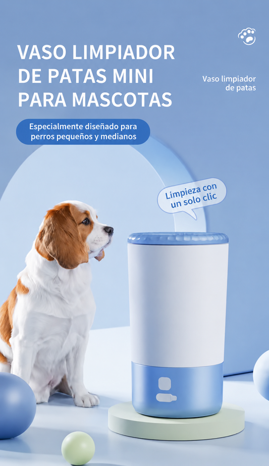 PawClean™: Lavador de Patas Automático con Rotación 360°
