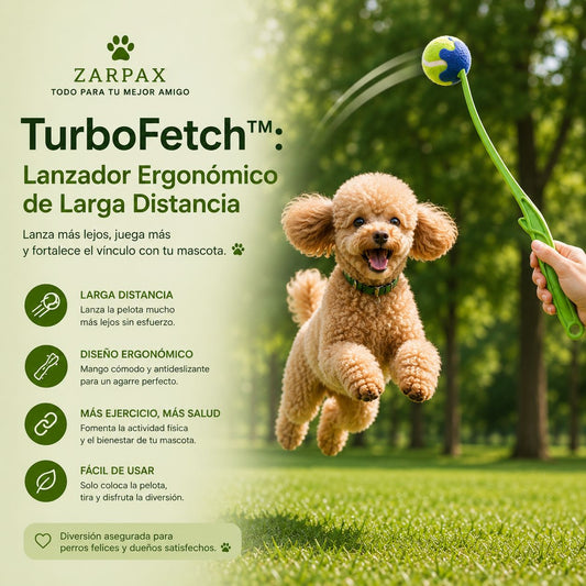 TurboFetch™: Lanzador Ergonómico de Larga Distancia