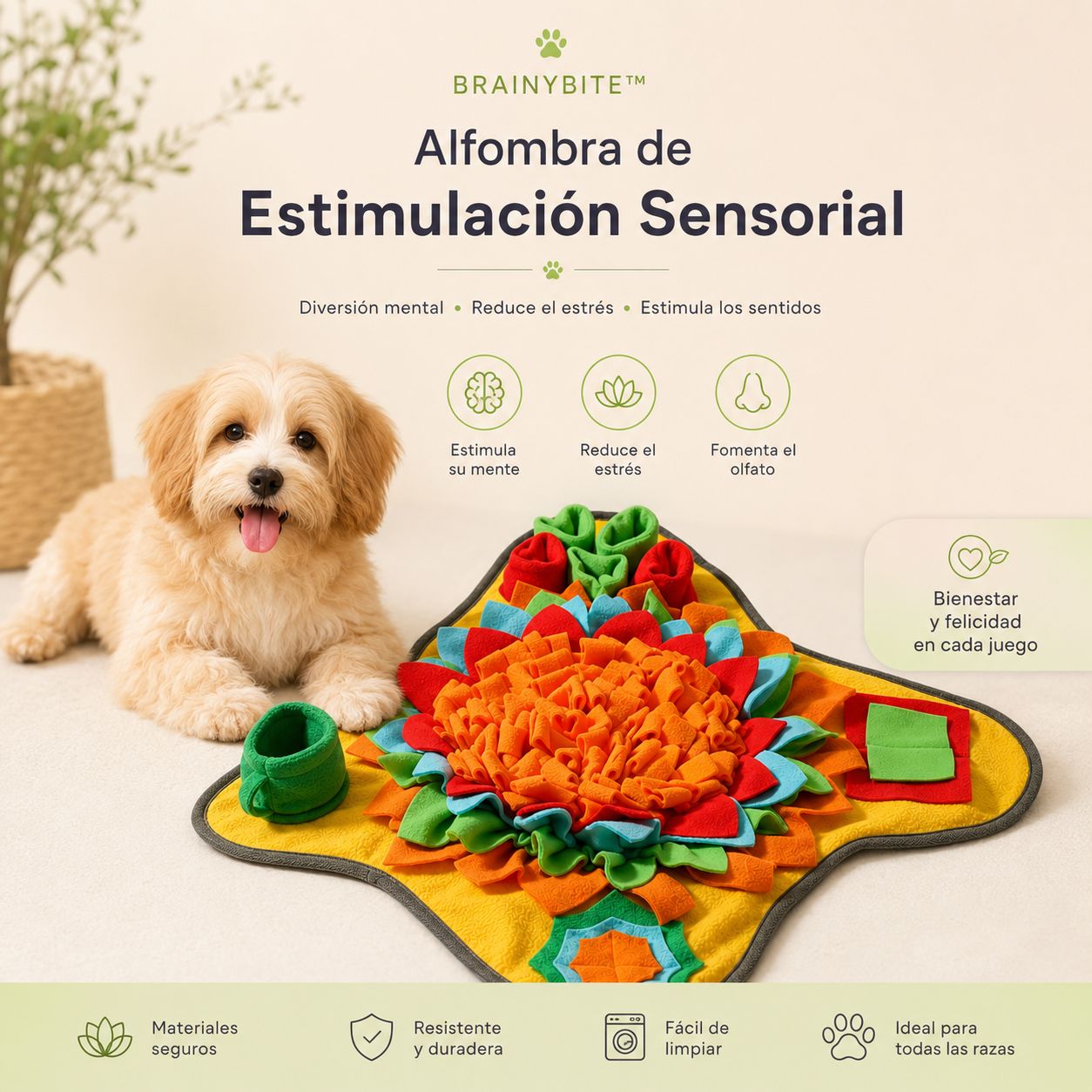 BrainyBite™ Alfombra de Estimulación Sensorial
