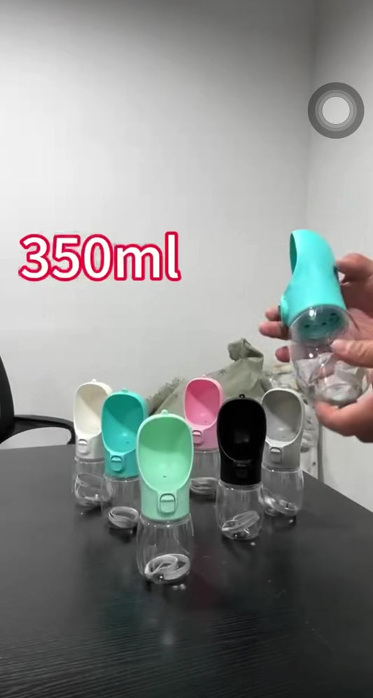 AquaGo™: Botella de Viaje con Cuenco Integrado